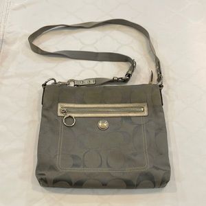 Grey Coach Crossbody Bag